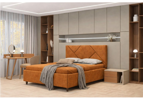 Из ДСП и МДФ, Кровать-подиум Bloom/Блум (1600х1900/2000), фото 10 Из ДСП и МДФ, Кровать-подиум Bloom/Блум (1600х1900/2000)